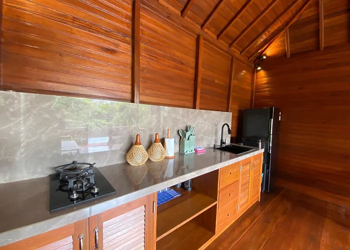 Charming 1br Wooden Private Pool & Sunset View Villa