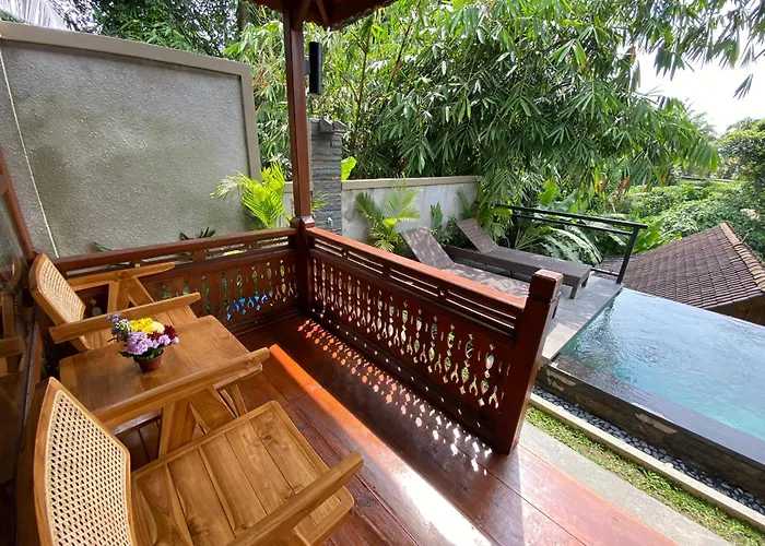Charming 1br Wooden Private Pool & Sunset View Ubud